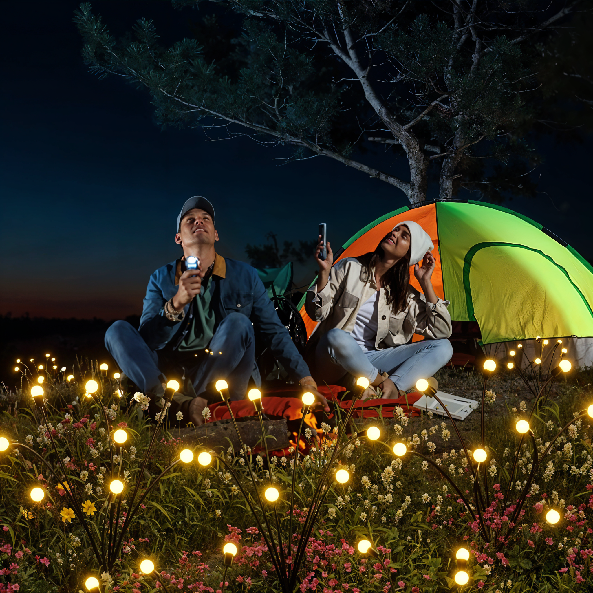 Luci da giardino danzanti a energia solare | 2 pz.
