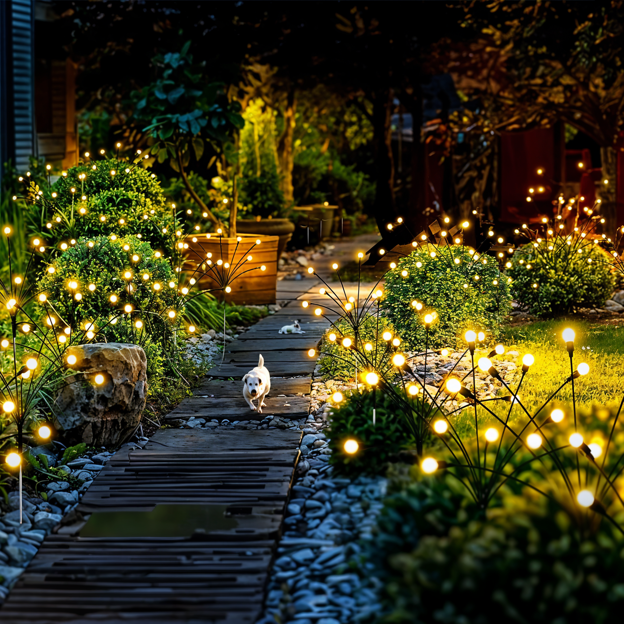 Luci da giardino danzanti a energia solare | 2 pz.