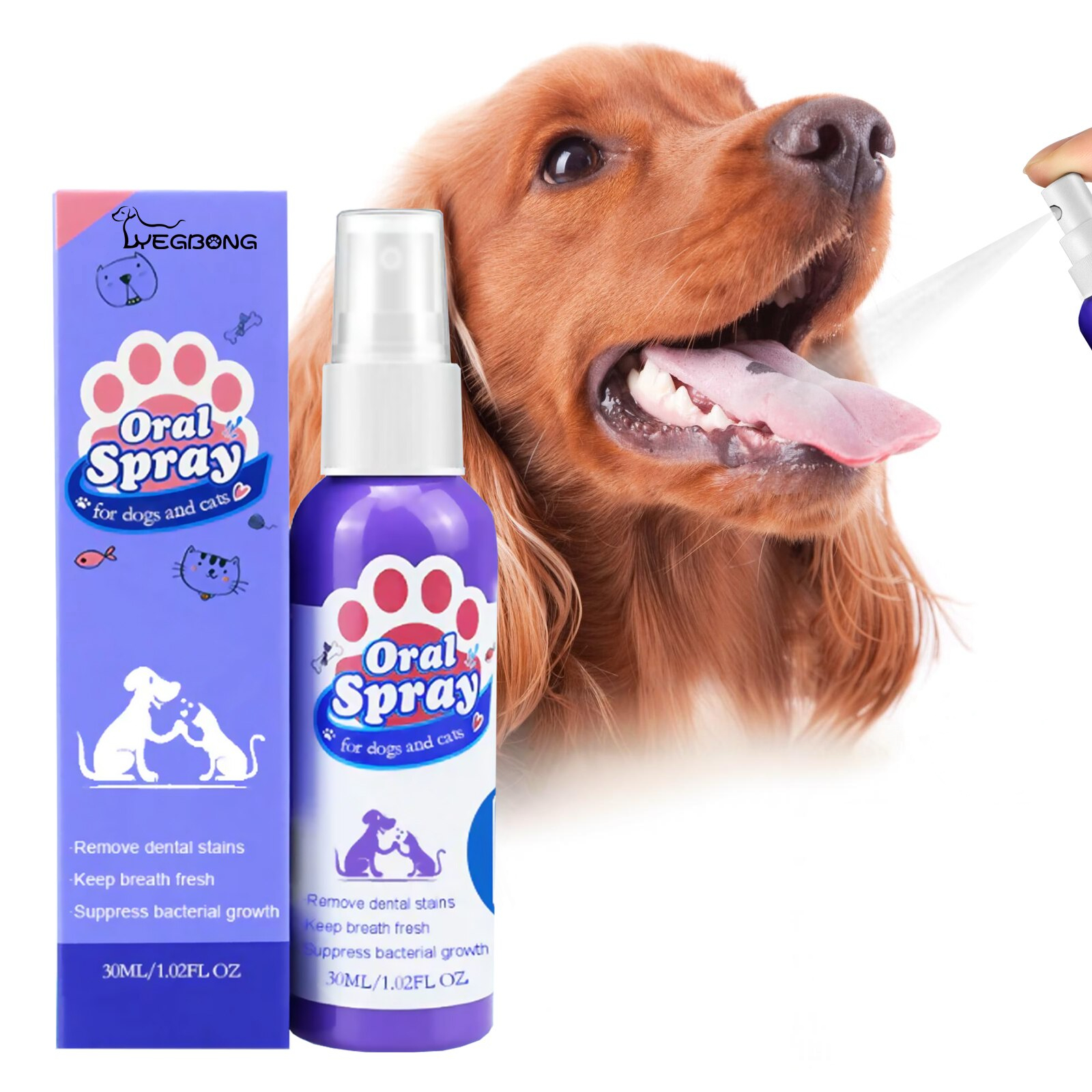 Spray rinfrescante per alito animale