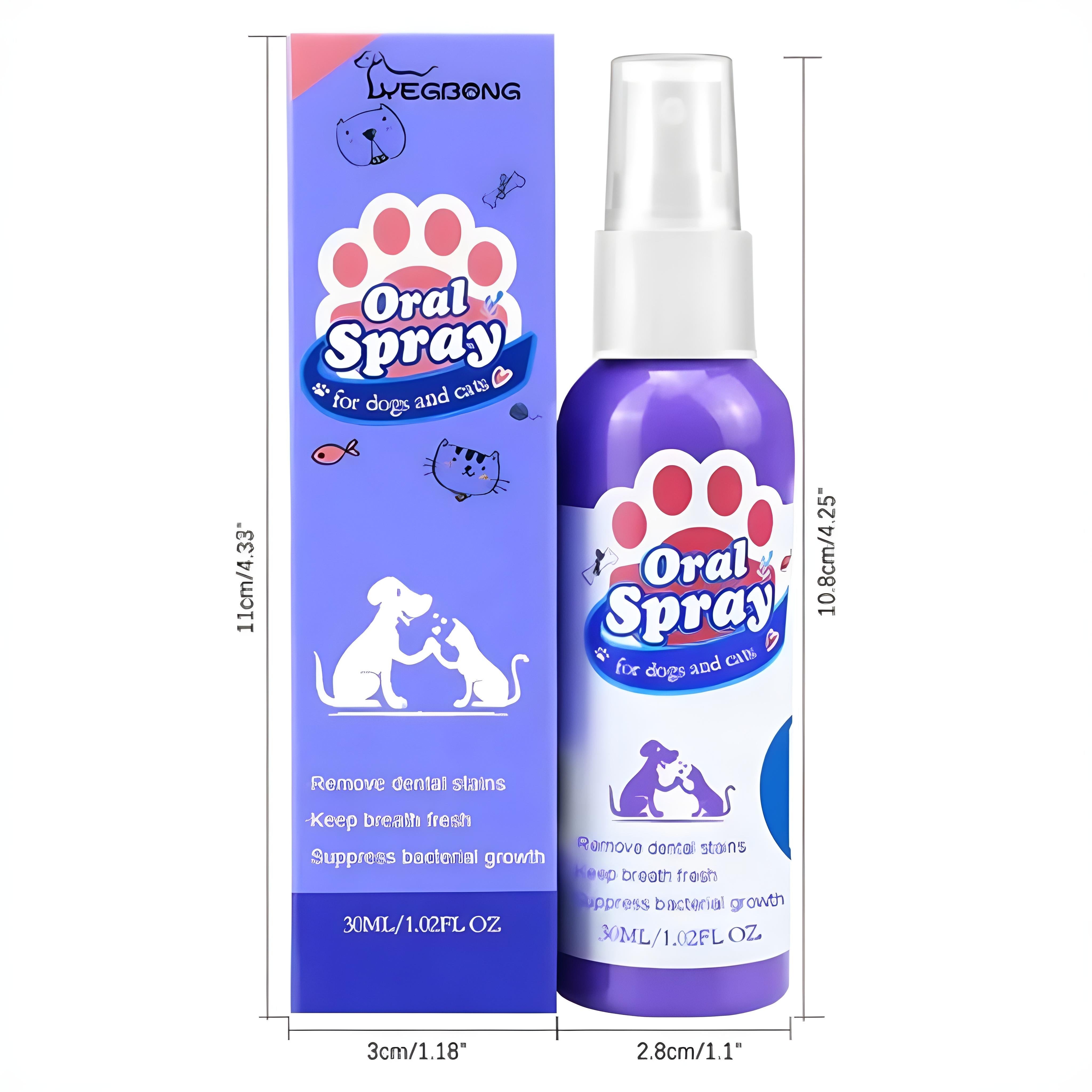 Spray rinfrescante per alito animale