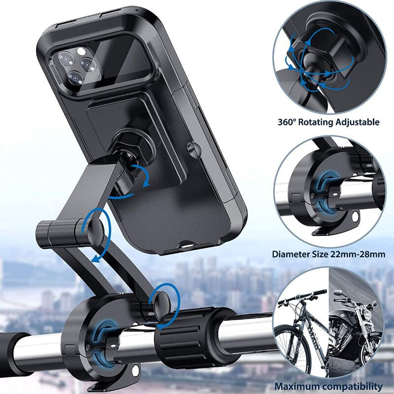Supporto per telefono impermeabile per bicicletta