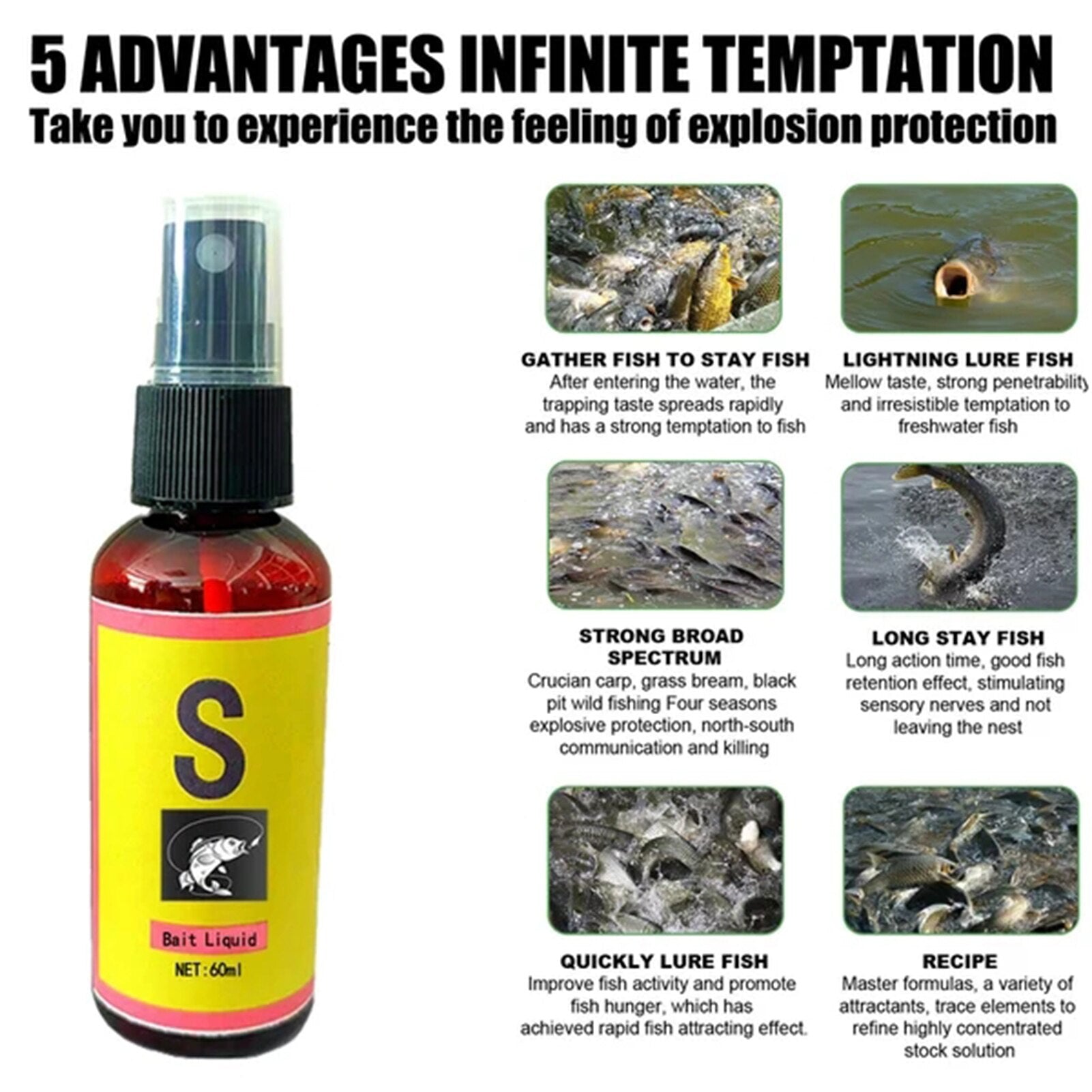 Attrattore liquido per esche da pesca | 1 + 1 gratuito