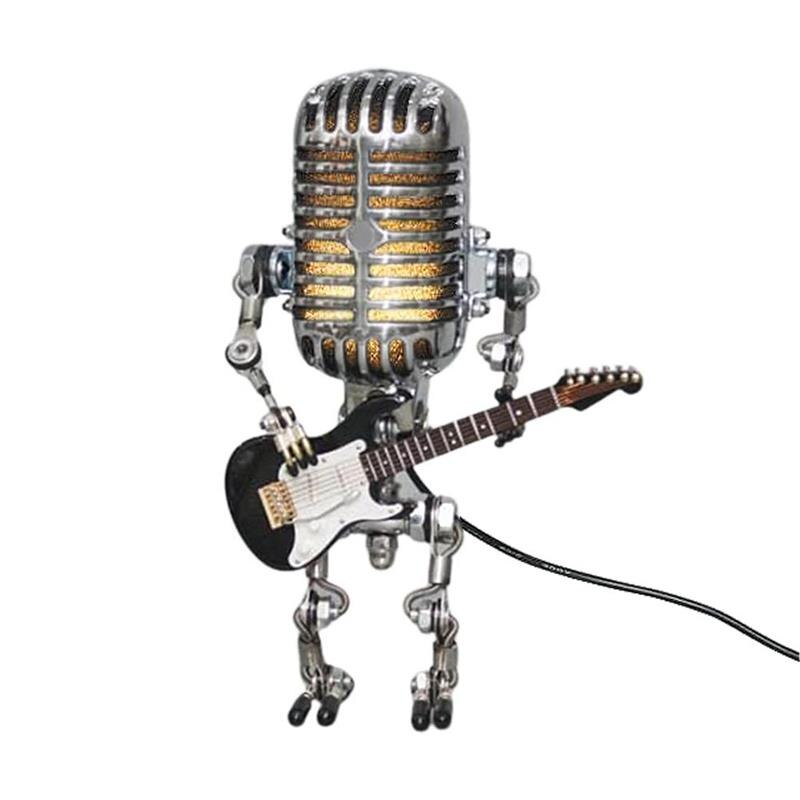 Unik robot-guitarformet LED-lampe