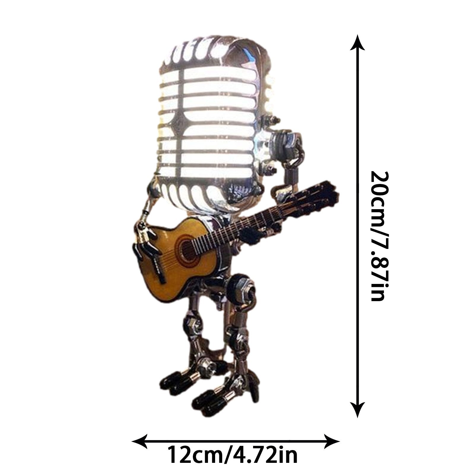 Unik robot-guitarformet LED-lampe
