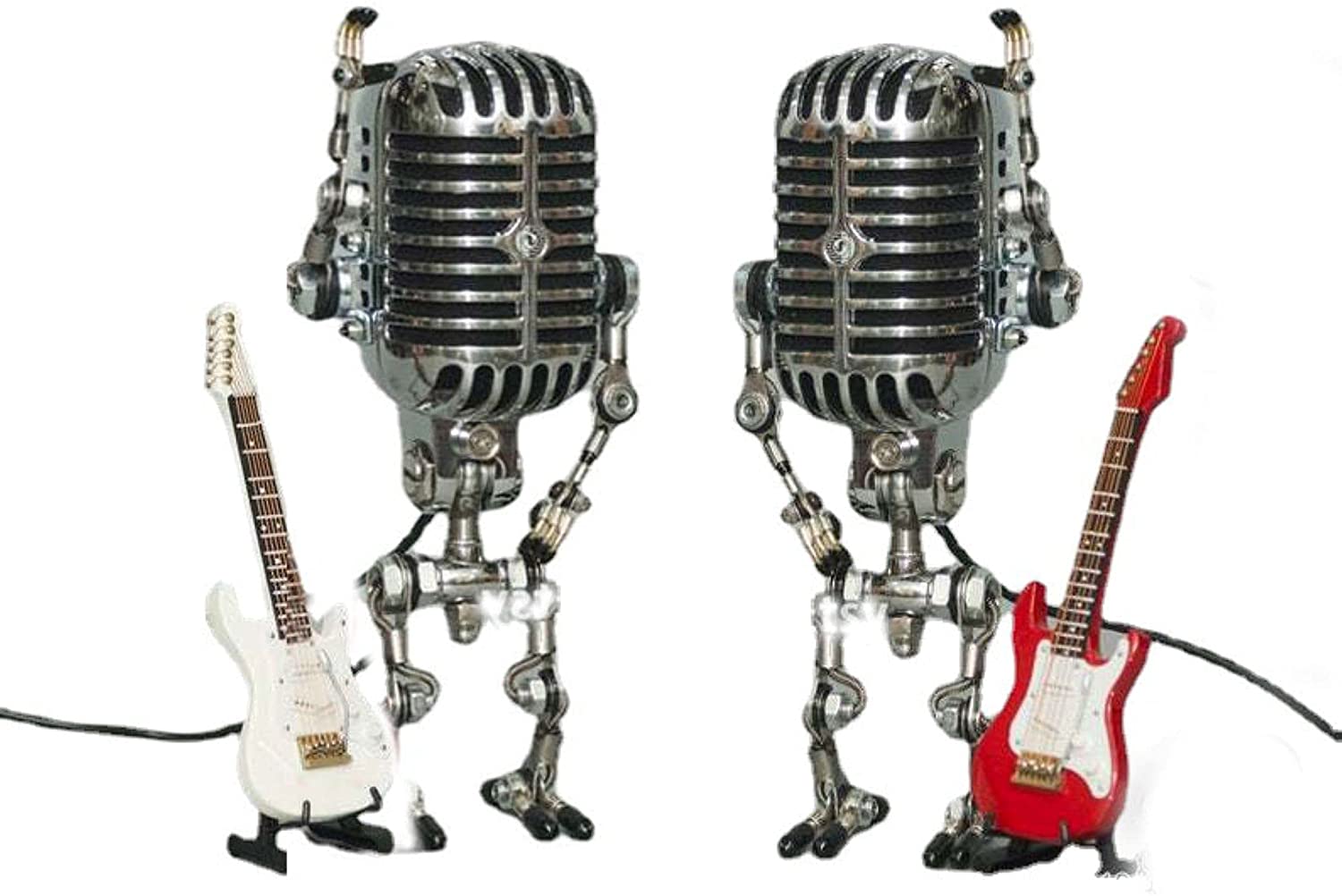 Unik robot-guitarformet LED-lampe